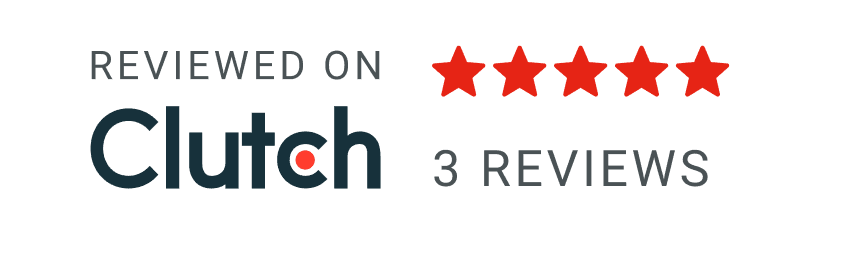 Reviewed on Clutch — 5 stars, 3 reviews
